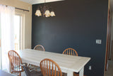 Whole wall covered in blackboard wall vinyl