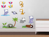 Baby animal wall sticker designs for kids bedrooms and nurseries