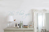 Ps I love you wall decal. Removable wall sticker for your home