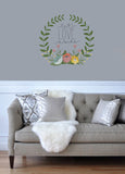 Floral vinyl wall art decal for the ideal home