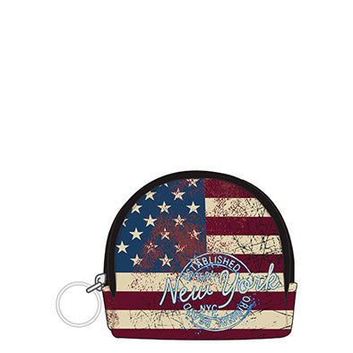 NY FLAG COIN POUCH