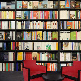 Wall Murals - Book shelves sticker - by vinyl impression