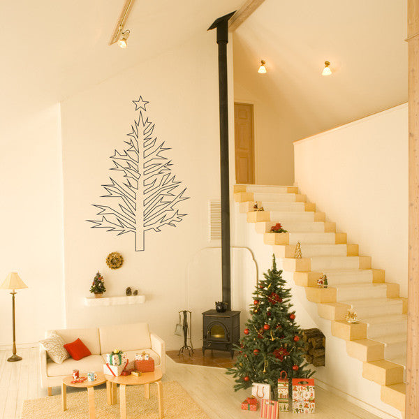 Christmas tree wall sticker decal for home decorations