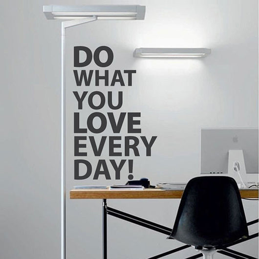 do what you love typographic wall sticker decal graphic