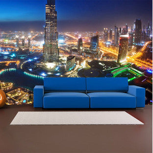 Wall Sticker - Dubai Marina Mural - by vinyl impression