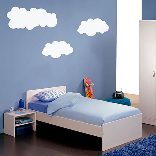 Fluffy Clouds wall sticker for kids bedroom designs.