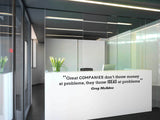 Office Wall Sticker quote removable motivational design