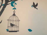 Bird Cage Wall Sticker