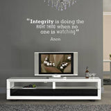 Integrity' Motivational Quote Wall Sticker