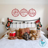 Removable bauble Christmas decoration wall sticker decal