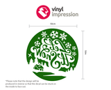 Sizing chart for the frosted window christmas decoration window sticker