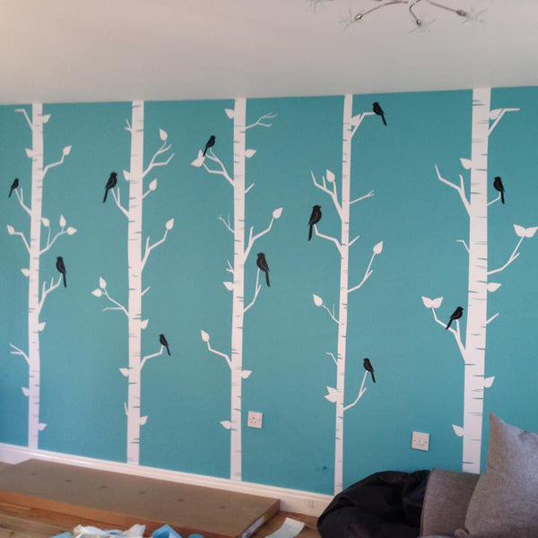 Forest of birch trees Wall Sticker