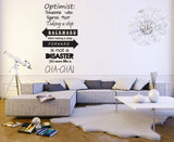 Text based wall sticker. Word wall stickers UK