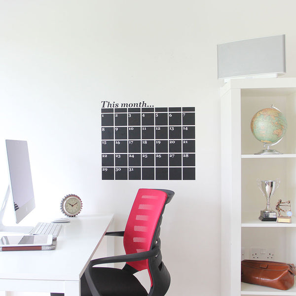 Monthly Planner Wall Sticker for organising yourself