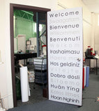 Welcome international wall decal for offices