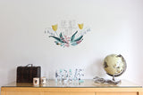 vinyl printed saying Our Nest is the Best wall decal graphic for the home
