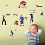 Pirate wall stickers for kids and children's bedroom ideas