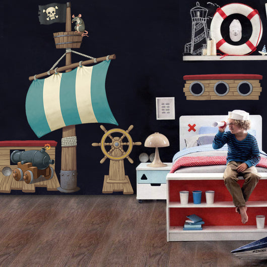 Pirate Ship Room Pack Wall Sticker by Vinyl Impression