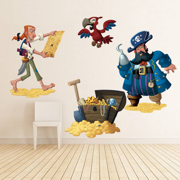 Pirates wall sticker for boys bedroom removable