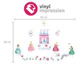 I'm a princess wall sticker decal pack for children's bedrooms