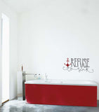 Cool hand illustrated typography wall sticker design Vinyl Impressions