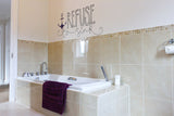 Anti depression wall sticker, positive sayings hand drawn