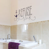 typographic word wall decal. Hand drawn style wall sticker wall art decal