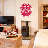 Reindeer removable christmas wall art sticker decal decoration