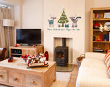 Reindeer with presents Christmas decoration wall sticker