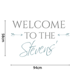Welcome vinyl wall sticker decal for home.