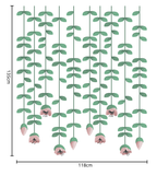 Sizing chart for hanging flowers for bedroom decoration ideas