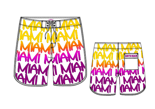 MIAMI MEN'S SWIM TRUNK