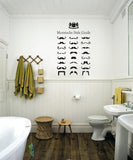 Moustaches wall sticker decal removable wall graphic decal