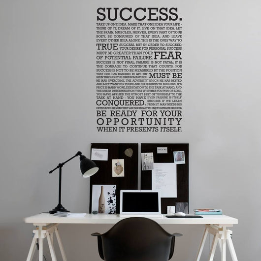 Removable vinyl wall decal and sticker for homes and offices. Office refurbishment decor