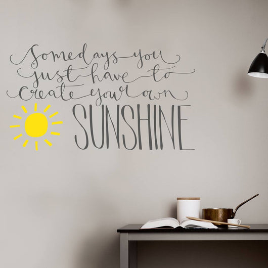 Sunshine wall decal