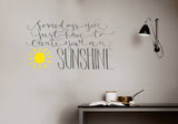 Sunshine wall decal