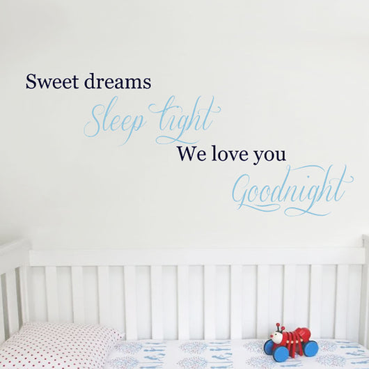 Baby Nursery quote removable wall sticker