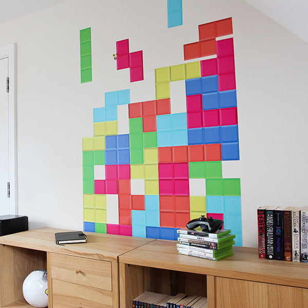 Tetris wall sticker for retro design lovers