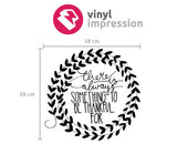 Sizing chart for 'thankful' wall sticker decal wall art design