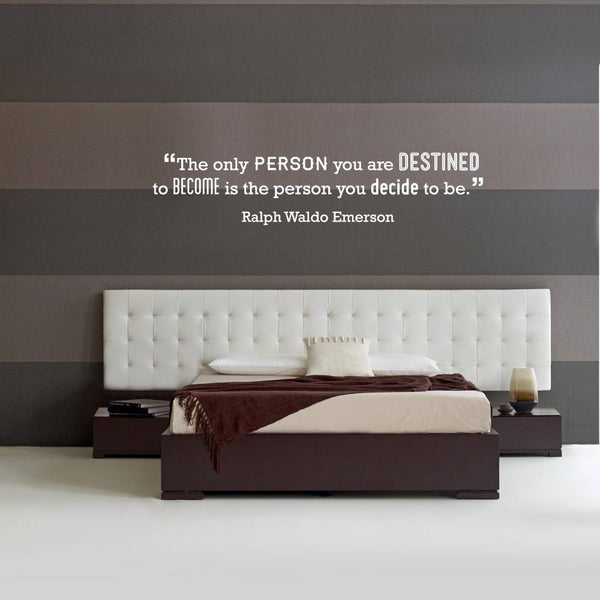 Ralph Waldo Emerson motivational wall sticker decal for homes and office branding projects