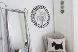 Floral hand drawn design for the wall, graphic design