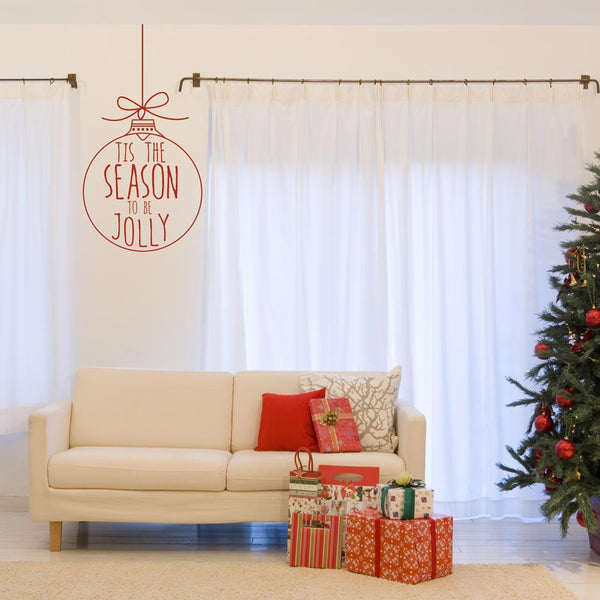 Removable bauble Chrismas decoration decal wall sticker