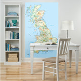 UK Map Wall Sticker for offices.