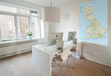 Huge UK Wall Map wall Art office decal