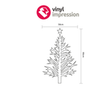 Christmas tree wall decoration for home interior design