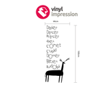 Christmas wall sticker decal removable wall art