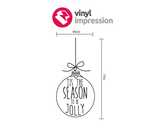 sizing cart for bauble christmas wall sticker decal wall art