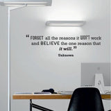 Motivational Quote temporary Wall sticker for Start Ups in rented offices