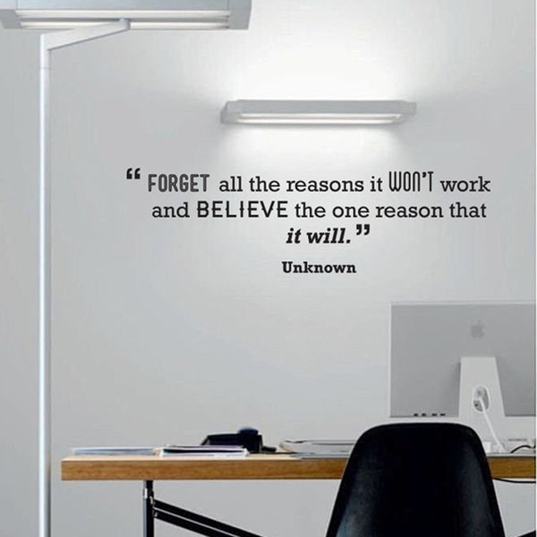 Motivational Quote temporary Wall sticker for Start Ups in rented offices