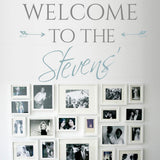 Welcome decal wall sticker graphic for homes and hallways